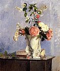 Camille Pissarro Canvas Paintings - Bouquet Of Flowers